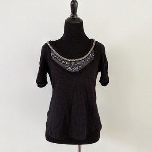 Anthropologie / Deletta Jewelscape Tee Size XS